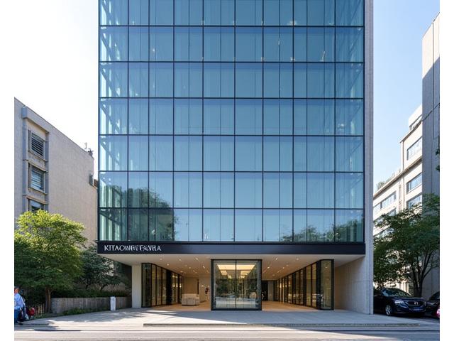 東京・北青山にあるKiyora Cosme Laboのオフィスビルのモダンな外観